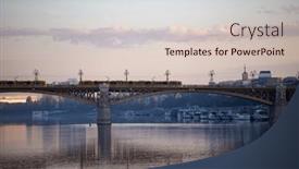  Presentation with hungary - Presentation theme having picture-of-the-margaret-bridge background and a lemonade colored foreground