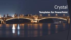 Presentation with budapest - PPT theme with picture-of-the-margaret-bridge background and a tawny brown colored foreground