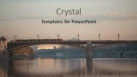  Presentation with hungary - Slide set enhanced with picture-of-the-margaret-bridge background and a light gray colored foreground