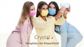  Presentation with pastel - Presentation enhanced with picture-of-three-women background and a cream colored foreground