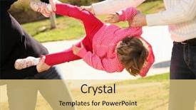  Presentation with park - Audience pleasing presentation theme consisting of picture of two adults fighting backdrop and a  colored foreground