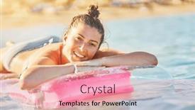  Presentation with mattress - Theme enhanced with picture-of-woman-on-mattress background and a coral colored foreground