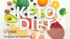  Presentation with ketogenic diet - Slide deck featuring picture on top of products background and a lemonade colored foreground