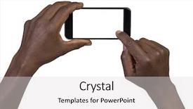  Presentation with smart - Amazing presentation design having picture using a smart phone backdrop and a light gray colored foreground