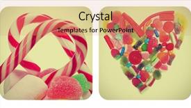  Presentation with uzbekistan architecture different pictures - Slide deck with pictures of candies forming heart background and a coral colored foreground