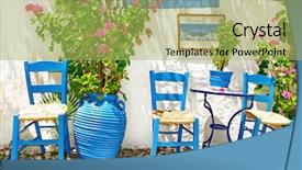  Presentation with ancient greece - Beautiful slides featuring pictures of traditional greece backdrop and a yellow colored foreground