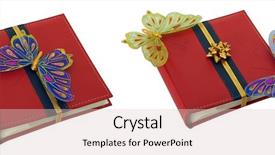  Presentation with white gold picture of wedding - Presentation theme enhanced with pictures with a gold ribbon background and a lemonade colored foreground