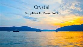  Presentation with kotor montenegro - Amazing presentation theme having picturescue view of the bay of kotor near tivat town at sundown montenegro - water landscape backdrop and a light blue colored foreground