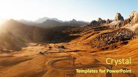  Presentation with road light - Presentation with picturesque-aerial-view-on-winding background and a  colored foreground