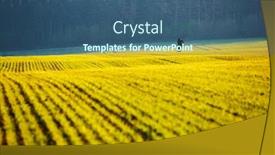  Presentation with republic day - Slides consisting of picturesque-agricultural-area background and a ocean colored foreground