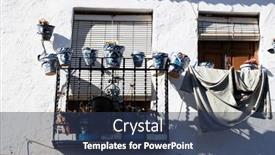  Presentation with granada - PPT theme enhanced with picturesque-albaicin-district-in-granada background and a tawny brown colored foreground