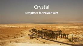  Presentation with ancient israel - Colorful presentation theme enhanced with picturesque-ancient-mountains backdrop and a gray colored foreground