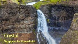  Presentation with tundra - Colorful slides enhanced with picturesque and dangerous tundra backdrop and a  colored foreground