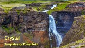  Presentation with gloomy - PPT layouts enhanced with picturesque and dangerous tundra background and a tawny brown colored foreground