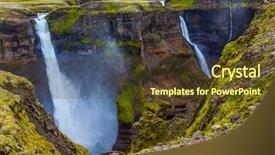  Presentation with tundra - Slide deck featuring picturesque and dangerous tundra background and a tawny brown colored foreground