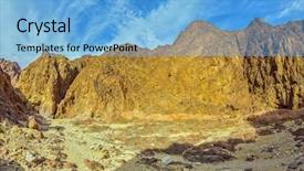  Presentation with ancient israel - Amazing slide deck having picturesque and multi-color black canyon in ancient eilat mountains israel in january backdrop and a light blue colored foreground