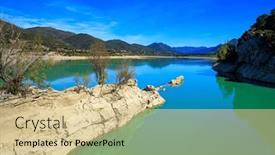  Presentation with indian - Presentation theme consisting of picturesque-backwater-the-la-penia background and a lemonade colored foreground