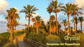  Presentation with ravine - Amazing PPT layouts having picturesque-bridge-over-a-ravine backdrop and a tawny brown colored foreground