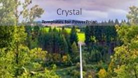  Presentation with suspension bridge - PPT theme enhanced with picturesque-bridge-over-the-valley background and a light blue colored foreground