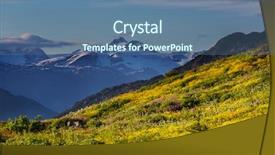 Presentation with canadian - PPT layouts enhanced with picturesque canadian mountains in summer background and a  colored foreground