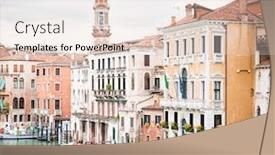  Presentation with sky holy - Audience pleasing PPT theme consisting of picturesque-cityscape-of-venice-old backdrop and a lemonade colored foreground