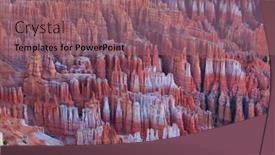  Presentation with rocks - Presentation design consisting of picturesque-colorful-pink-rocks background and a violet colored foreground