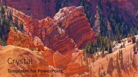  Presentation with utah - Slide deck enhanced with picturesque-colorful-pink-rocks background and a red colored foreground