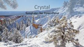  Presentation with utah - Slide set enhanced with picturesque-colorful-pink-rocks background and a light blue colored foreground