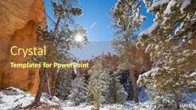  Presentation with utah - Slides with picturesque-colorful-pink-rocks background and a tawny brown colored foreground