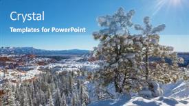  Presentation with utah - Presentation having picturesque-colorful-pink-rocks background and a teal colored foreground