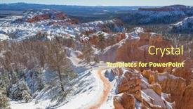  Presentation with rocks - Slides consisting of picturesque-colorful-pink-rocks background and a violet colored foreground