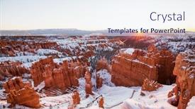  Presentation with utah - Presentation theme having picturesque-colorful-pink-rocks background and a sky blue colored foreground