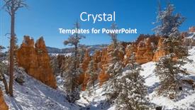  Presentation with utah - Theme with picturesque-colorful-pink-rocks background and a teal colored foreground