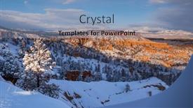  Presentation with utah - Presentation theme consisting of picturesque-colorful-pink-rocks background and a teal colored foreground