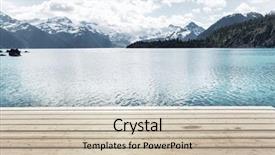  Presentation with british columbia - Colorful presentation theme enhanced with picturesque garibaldi lake near whistler backdrop and a mint green colored foreground