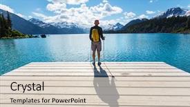  Presentation with water pollution polluted lake - PPT layouts consisting of picturesque garibaldi lake near whistler background and a lemonade colored foreground