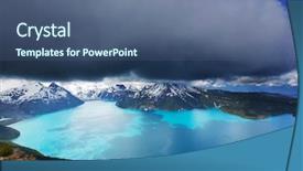  Presentation with british columbia canada - Cool new slides with picturesque garibaldi lake near whistler backdrop and a  colored foreground