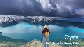  Presentation with water pollution polluted lake - Cool new presentation theme with picturesque garibaldi lake near whistler backdrop and a  colored foreground