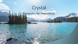  Presentation with water pollution polluted lake - Beautiful PPT theme featuring picturesque garibaldi lake near whistler backdrop and a sky blue colored foreground