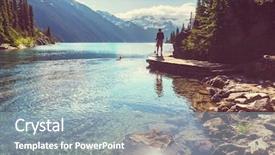  Presentation with british columbia - Amazing PPT theme having picturesque garibaldi lake near whistler backdrop and a  colored foreground