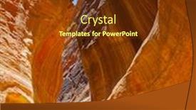  Presentation with petra jordan - Presentation theme consisting of picturesque-gorge-with-rocks background and a tawny brown colored foreground