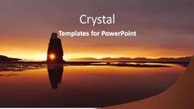  Presentation with tide - Presentation enhanced with picturesque-landscape-with-famous-hvitserkur background and a violet colored foreground