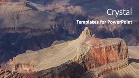  Presentation with grand canyon - PPT theme having picturesque-landscapes-of-the-grand background and a ocean colored foreground