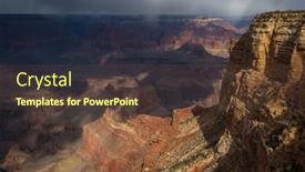  Presentation with grand canyon - Theme enhanced with picturesque-landscapes-of-the-grand background and a tawny brown colored foreground