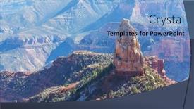  Presentation with grand canyon - Presentation having picturesque-landscapes-of-the-grand background and a light blue colored foreground