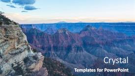  Presentation with grand canyon - Presentation theme with picturesque-landscapes-of-the-grand background and a  colored foreground