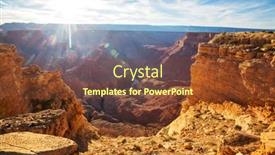  Presentation with grand canyon - Slide set featuring picturesque-landscapes-of-the-grand background and a tawny brown colored foreground