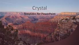  Presentation with grand canyon - PPT theme consisting of picturesque-landscapes-of-the-grand background and a light blue colored foreground