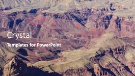  Presentation with grand canyon - Presentation design with picturesque-landscapes-of-the-grand background and a coral colored foreground