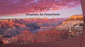  Presentation with arizona - Presentation design with picturesque-landscapes-of-the-grand background and a coral colored foreground